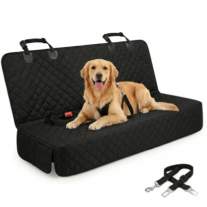 CozyCruiser™Pet Car Rear Seat Protector Mat Pet With Dog Seat Belt
